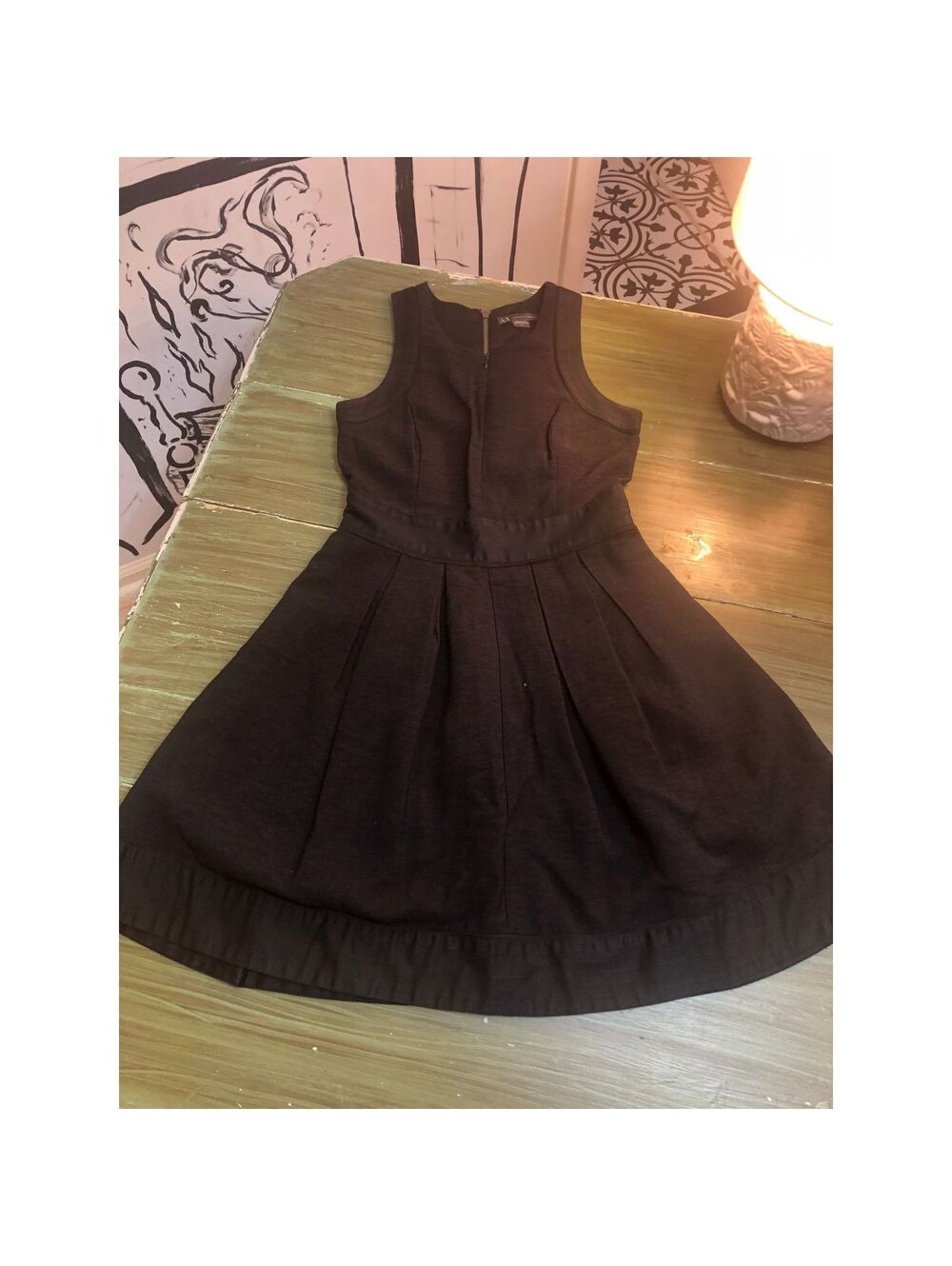 A/X Armani Exchange Black Sleeveless Fit Flare Dress Size 0